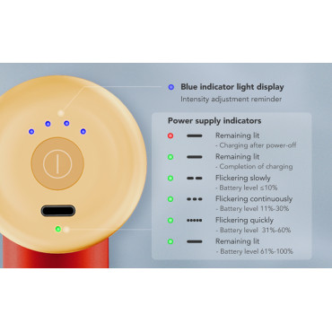 Massager massage massage 4 heads for the whole body SKG F3-en - red