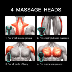 Massagerassagemassage 4 Köpfe für den ganzen Körper SKG F3-en - rot