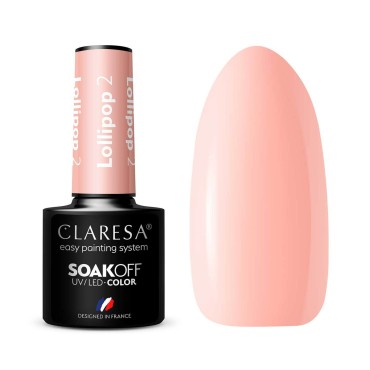 CLARESA Υβριδικό βερνίκι νυχιών LOLLIPOP 2 -5g — αντικείμενα μαζί
