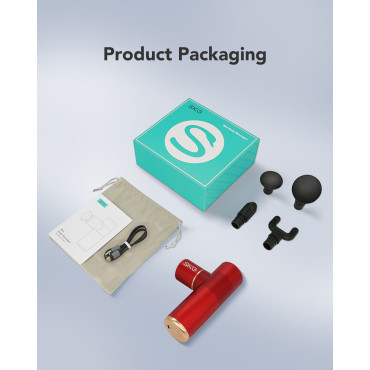 Massager Massaaž Massaaž 4 pea kogu keha SKG F3-et - punane