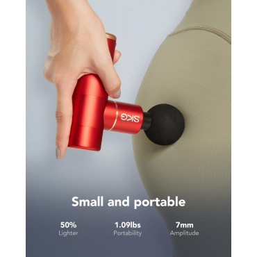 Massage massagem massagem 4 cabeças para todo o corpo SKG F3-en - vermelho