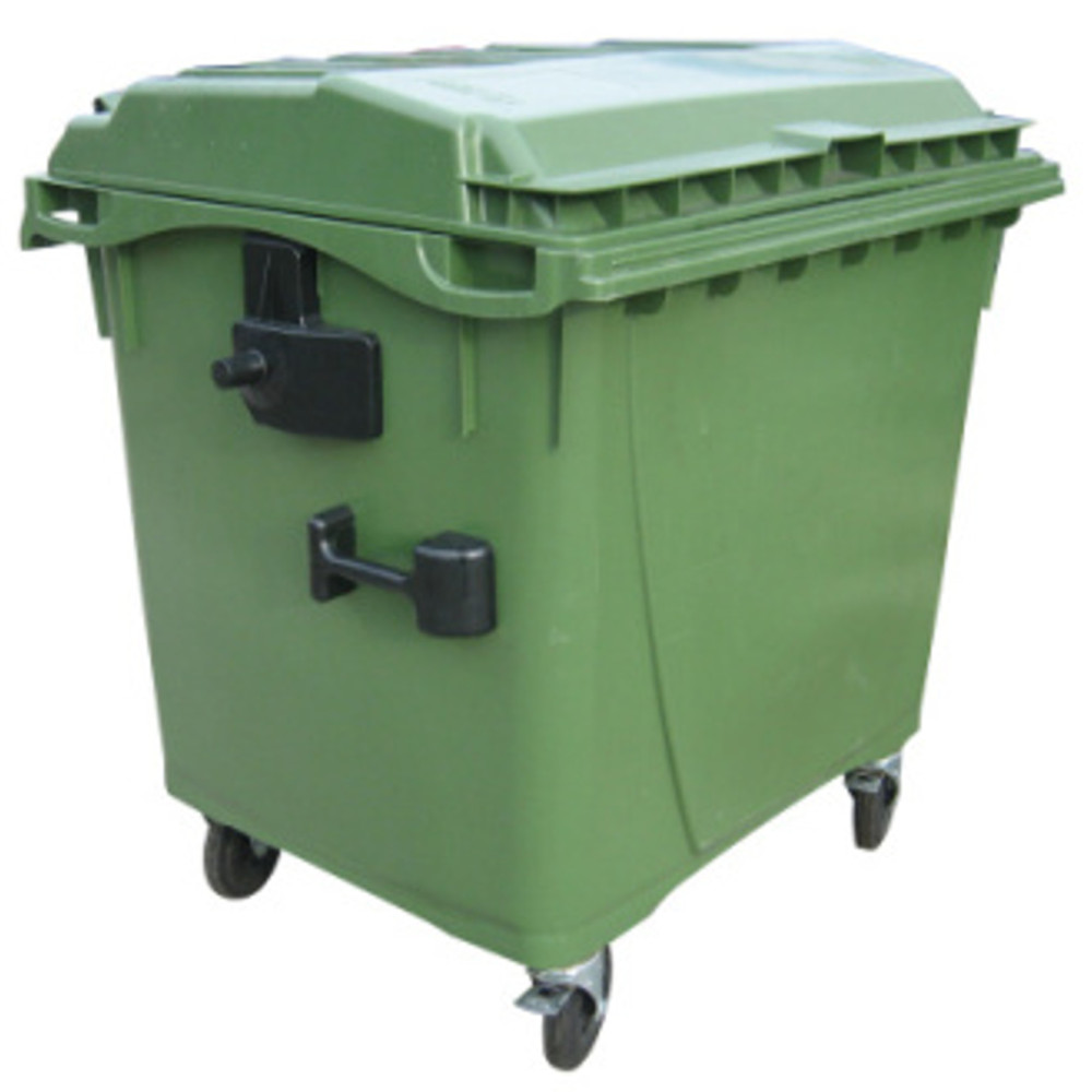 Recipiente para la recolección de residuos y certificados de basura municipales. Europlast Austria - verde 1100l