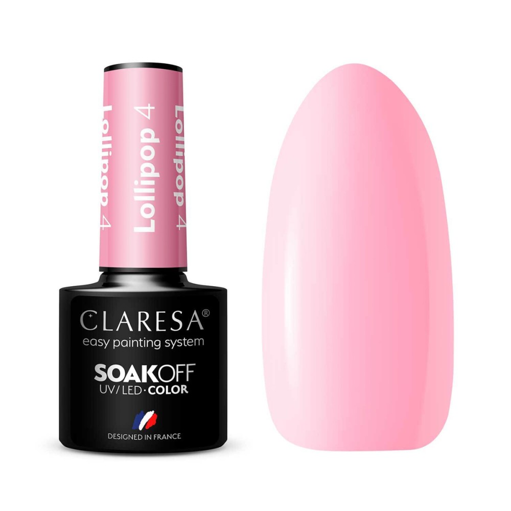 CLARESA Hybridný lak na nechty LOLLIPOP 4 - 5g — zobrazené spolu