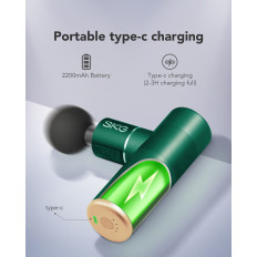 Massager massage massage 4 heads for the whole body SKG F3-en - Green