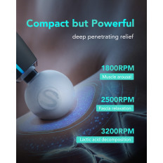 Masér Massager 3 hlavy pro celé tělo SKG F5-EN - šedá