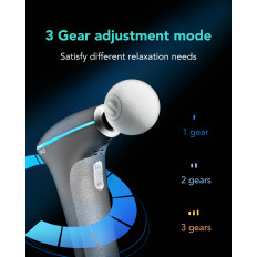 Massagegerät-Massager 3 Köpfe für den ganzen Körper SKG F5-en - Grau