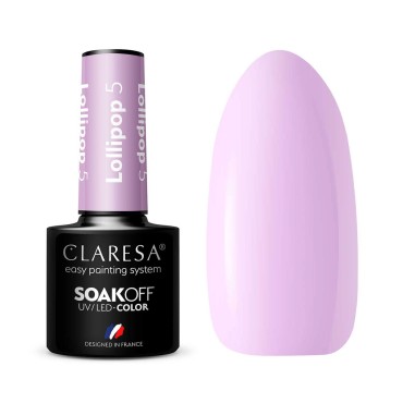 CLARESA Hybrid neglelak LOLLIPOP 5 - 5g — sæt vist sammen