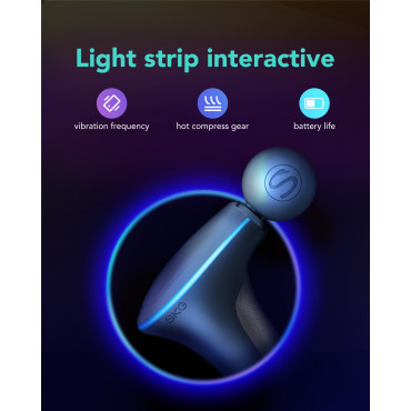 Masszírozó masszírozó 3 fej az egész test számára SKG F5-en - szürke