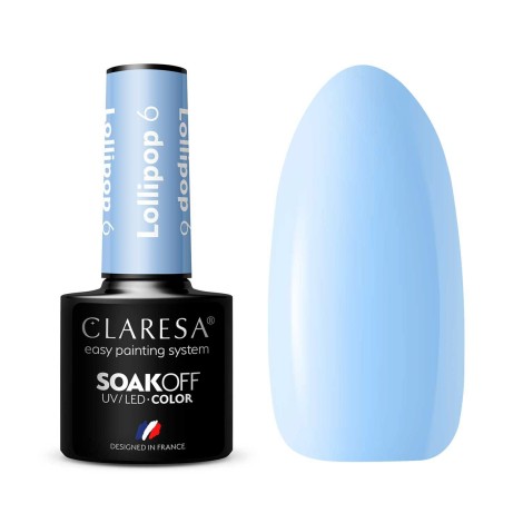 CLARESA Hybrid nagellack LOLLIPOP 6 - 5g — visade föremål tillsammans