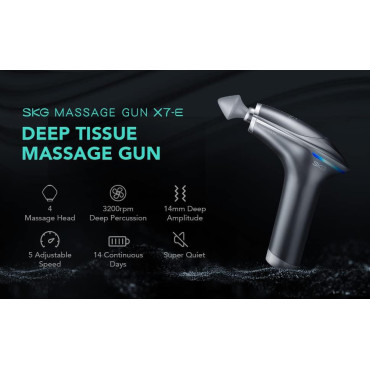 Massager massage massage 4 heads for the whole body SKG X7-E - gray