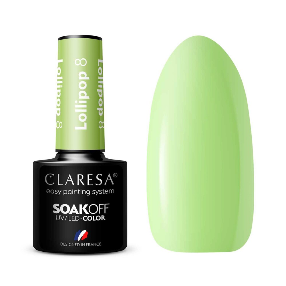 CLARESA Hibrid körömlakk LOLLIPOP 8 - 5g — együtt bemutatva