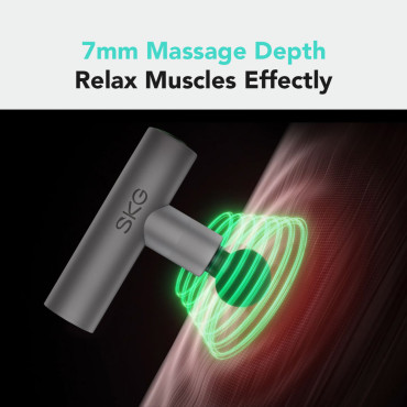Massager massage massage 4 heads for the whole body SKG F3 Lite - Silver
