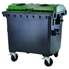 Δοχείο για τη συλλογή των γυάλινων φιαλών και των απορριμμάτων γυαλιού της Europlat της Αυστρίας - γυαλί 1100l