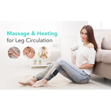 2x Massager za telek z ogrevanjem SKG BM3-e-siva