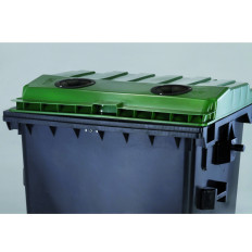 Conteneur de collecte des bouteilles en verre et des déchets de verre ATESTS Europlat Autriche - VERRE 1100L