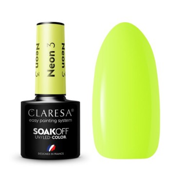 Vernis à ongles hybride CLARESA NEON 3 - 5 ml — vue de face
