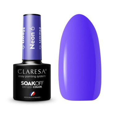 CLARESA Hybrid Nagellack NEON 6 - 5 ml — zusammen gezeigt