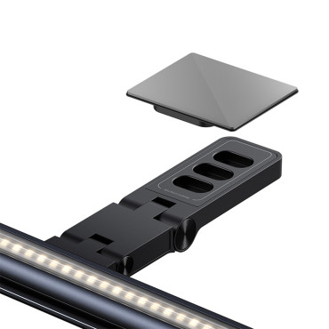 Lampa och Wok för bildskärm Magnetisk skärm Asymmetrisk - Svart