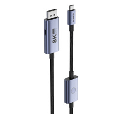 Kabel USB-C-kabel - DisplayPort DP 8K PD 100W High Definition Series 1.5m - svart
