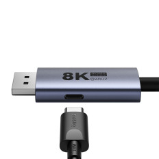 Kabel USB-C-kabel - DisplayPort DP 8K PD 100W High Definition Serie 1.5m - Svart