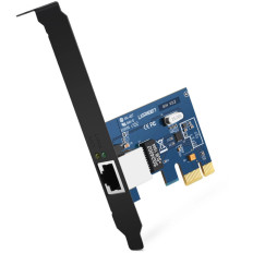PCI-E Gigabit 10/100 / 1000Mbps tīkla karte - melna