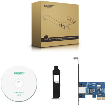 PCI-E Gigabit 10/100 / 1000Mbps tīkla karte - melna