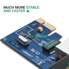 PCI-E Gigabit 10/100 / 1000Mbps tīkla karte - melna