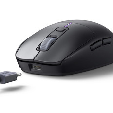 Brezžična Bluetooth miška 5.0 USB 2.4GHZ - črna
