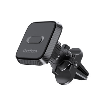 Suporte de carro para telefone magnético para verificador de ventilação - preto