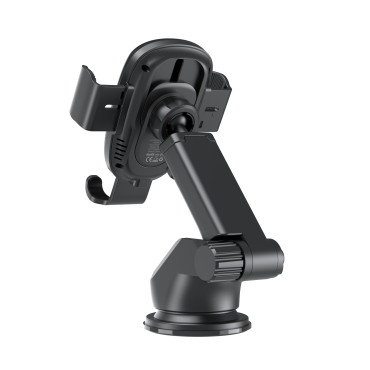 Alça de carro gravitacional com carregador de indução 15w no cockpit - preto