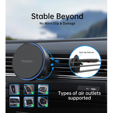 Maniglia magnetica con caricatore ad induzione 15 in un aeromobile a scacchi - nero