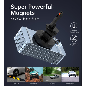 Maniglia magnetica con caricatore ad induzione 15 in un aeromobile a scacchi - nero