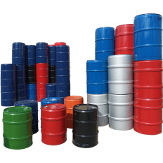 Metallist terasest barrel Th 60L korgid 2 ja 3/4 - valge