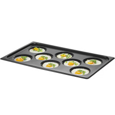 Vel tot 8 eieren van geplante omeletten Pancakes convectomat Eggplate GN 1/1 Teflon