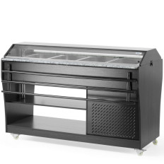 Buffetbar Koeltafel met verlichting Piek 4 Containers GN 1/1 2-10C 170 W