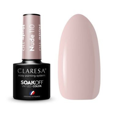 Esmalte híbrido CLARESA NUDE 110 beige - 5g — conjunto mostrado