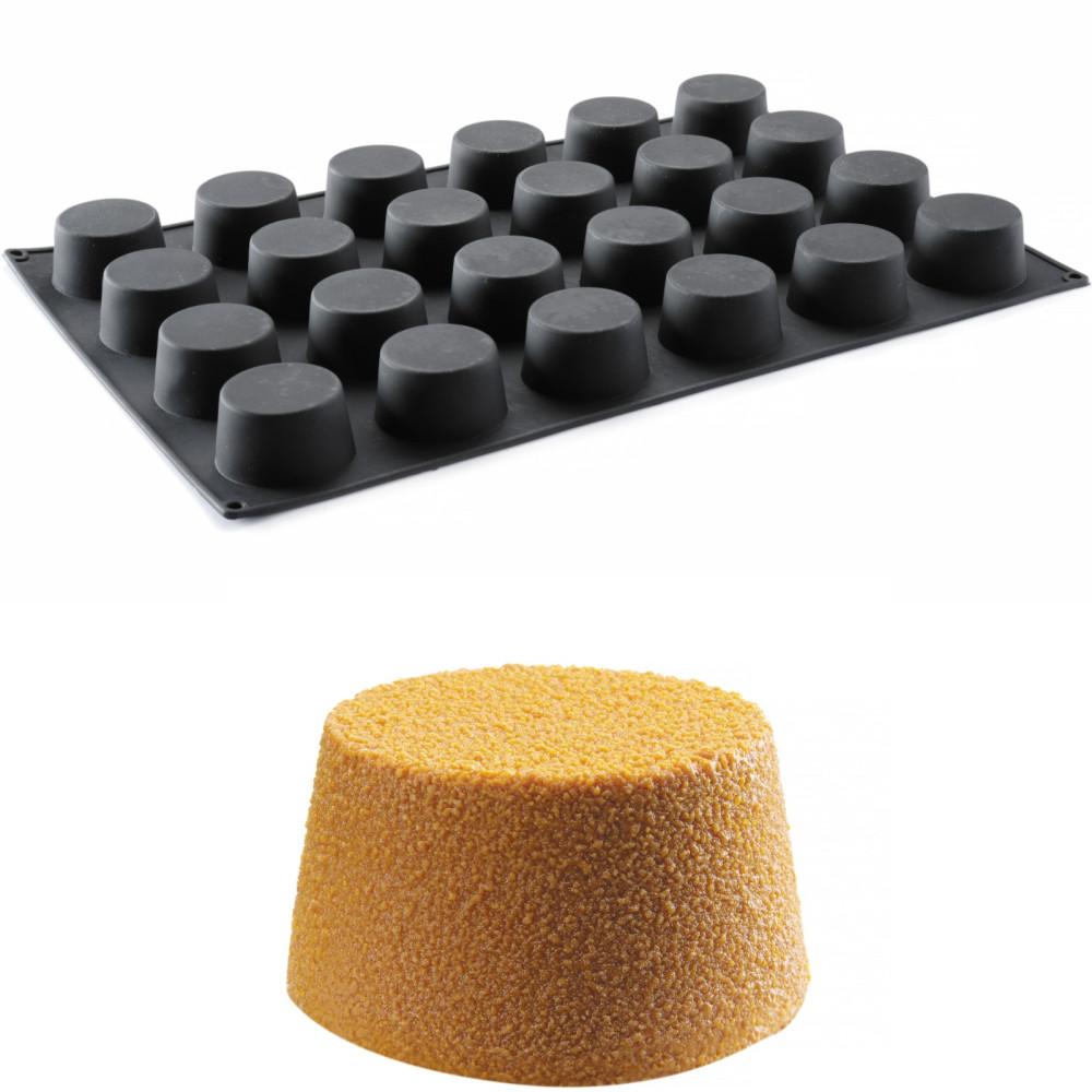 Silicone form for pralines Baked Mousse 570 x 375 mm - muffins