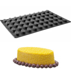 Silikonform für Pralen Backen Mousse 570 x 375 mm - Oval