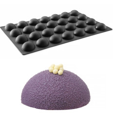 Silikoneform til Palen Baking Mousse 600 x 395 mm - halvcirkel