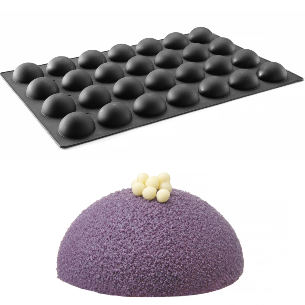 Silikonska oblika za Pralen Peka Mousse 600 x 395 mm - polkrog
