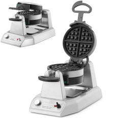 Dvojitá rotačná vafle pre belgické vafle s odnímateľnými doskami 17 x 17 cm 1400 W