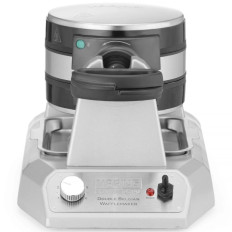 Double Rotary Waffel für belgische Waffeln mit abnehmbaren Platten 17 x 17 cm 1400 W
