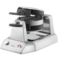 Double Rotary Waffle for belgiske vafler med flyttbare plater 17 x 17 cm 1400 w