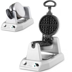 Roterande vaffel för belgiska våfflor med avtagbara skivor 17 x 17 cm 1200 W