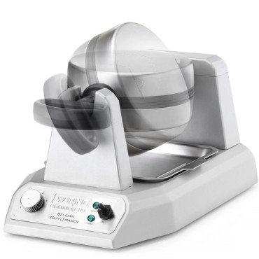 Waffle rotativo para waffles belgas com discos removíveis 17 x 17 cm 1200 W