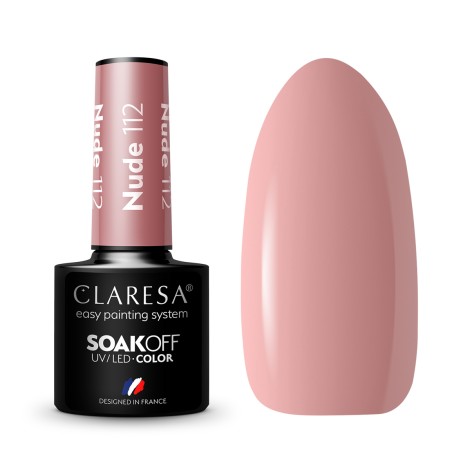 CLARESA Hybrid kynsilakka NUDE 112 - 5 g — tuotteet yhdessä