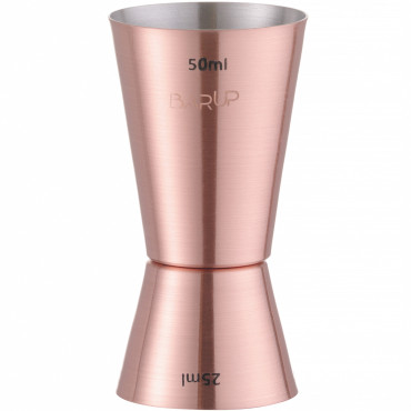 Jigger Barman Μέτρηση διπλής όψης για ποτά χαλκού 25/50 ml