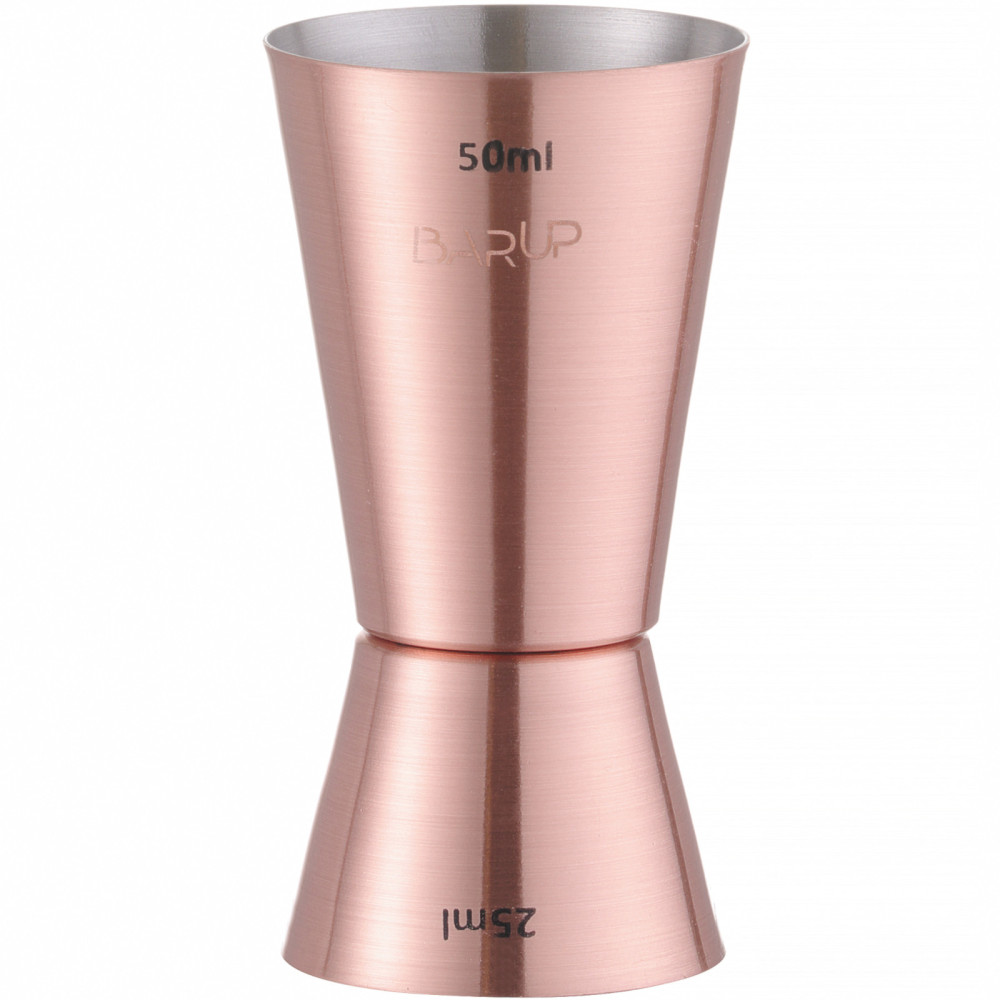 JIGGER BARMAN UKREPI Z DVOJNIM DVOJBORAM ZA BEPTERJE 25/50 ml