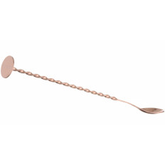 Barman Spoon italok hosszú koktélok, muddleer 280 x 35 mm - réz