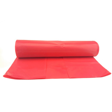Müllsäcke dick, 80 micro. Dauerhafte Walze 15pcs. - rot 120l